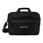 Custom Samsonite Classic Business Perfect Fit Two Gusset Laptop Portfolio - Black