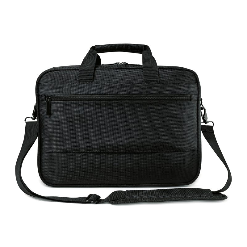 Custom Samsonite Classic Business Perfect Fit Two Gusset Laptop Portfolio - Black - 2