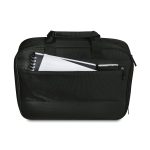 Custom Samsonite Classic Business Perfect Fit Two Gusset Laptop Portfolio - Black - 4