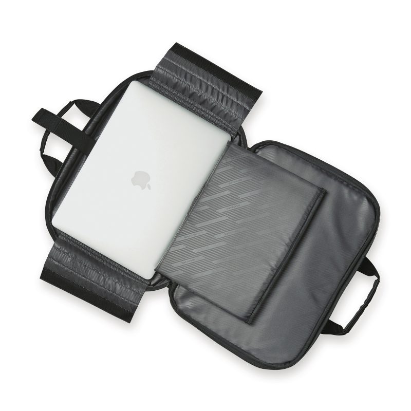 Custom Samsonite Classic Business Perfect Fit Two Gusset Laptop Portfolio - Black - 6