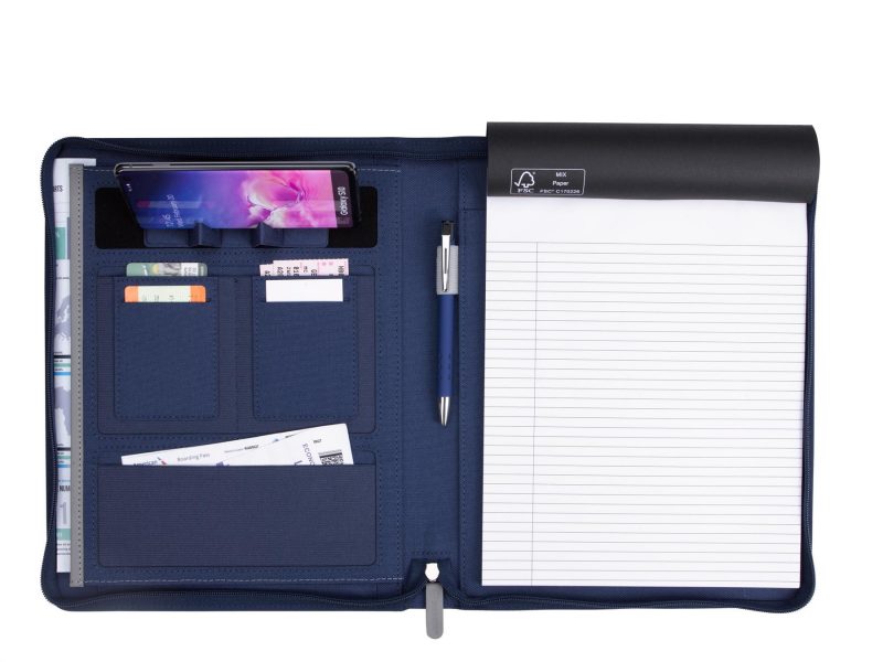 Custom Souvenir® Armor Zippered Padfolio with Armor Pen - 2