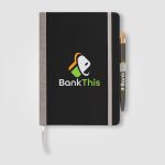Custom Steinbeck Recycled Hard Cover Journal & Pen Set – A5