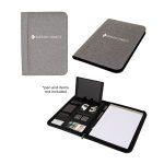 Custom Sterling RPET Zippered Letter Size Padfolio