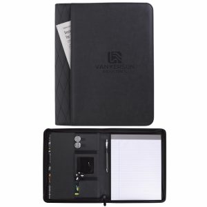 Custom Stitch Zippered Padfolio