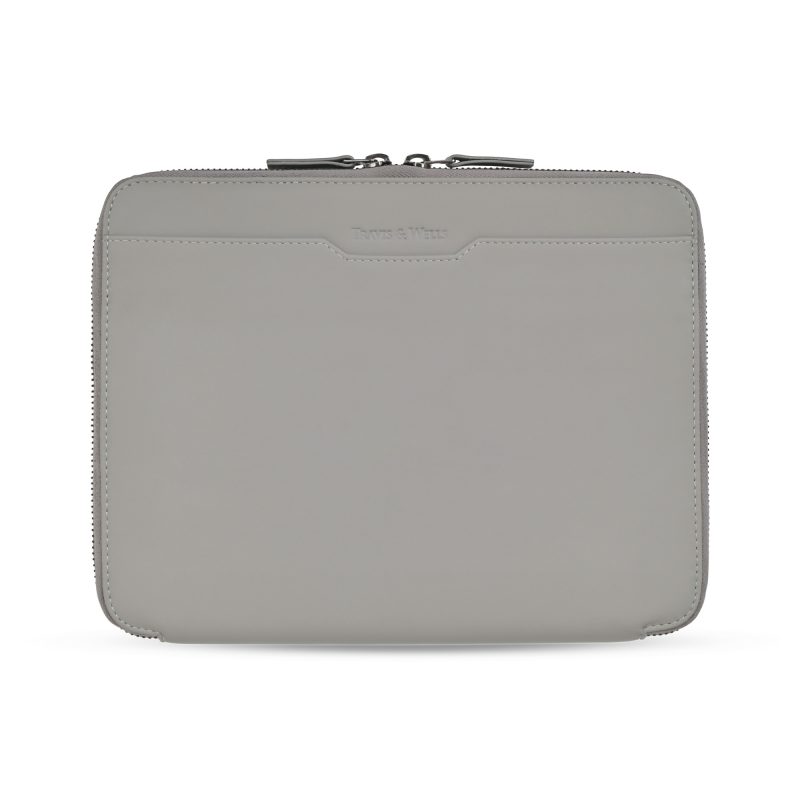 Custom Travis & Wells Envoy Executive Zipper Close Padfolio - Taupe - 1