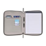 Custom Travis & Wells Envoy Executive Zipper Close Padfolio - Taupe - 3