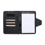 Custom Travis & Wells Envoy Junior Magnet Close Padfolio - Black - 3