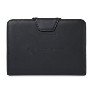 Custom Travis & Wells Envoy Junior Magnet Close Padfolio - Black