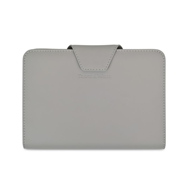 Custom Travis & Wells Envoy Junior Magnet Close Padfolio - Taupe - 1