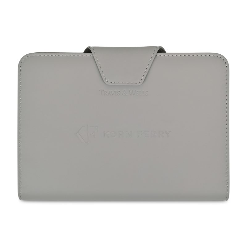 Custom Travis & Wells Envoy Junior Magnet Close Padfolio - Taupe