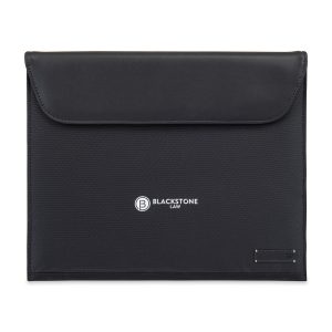 Custom Travis & Wells Lennox Recycled Nylon Padfolio - Black
