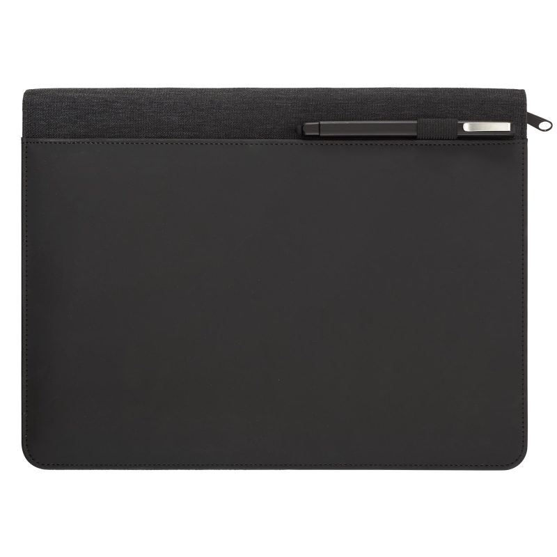 Custom Vienna Heathered Zippered Padfolio with FSC® Mix Paper - 1