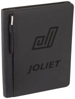 Custom Vienna Heathered Zippered Padfolio with FSC® Mix Paper - 2