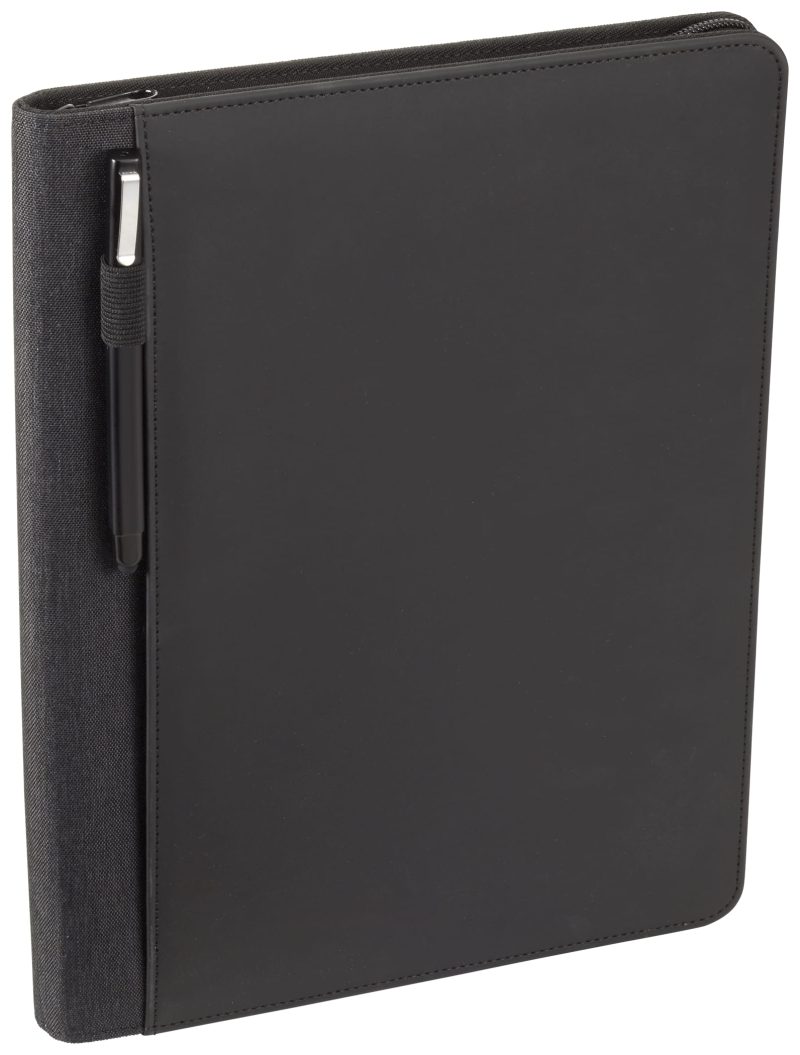 Custom Vienna Heathered Zippered Padfolio with FSC® Mix Paper - 7