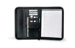 Custom Vintage Leather Padfolio - Black - 2