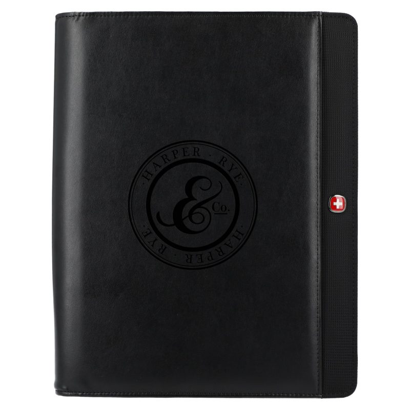 Custom Wenger Recycled Tech Zippered Padfolio