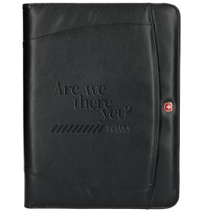 Custom Wenger Recycled Zippered Padfolio