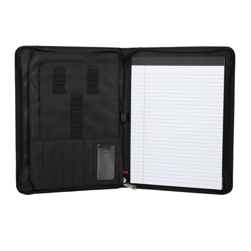 Custom Wenger Recycled Zippered Padfolio - 5