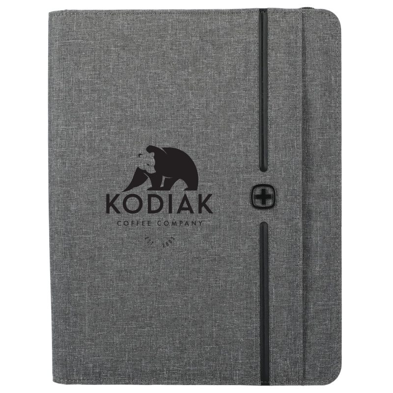 Custom Wenger rPET Zippered Padfolio - 2