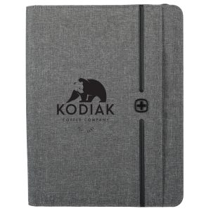 Custom Wenger rPET Zippered Padfolio
