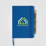 Custom Wilde Recycled Hard Cover Journal & Pen Set – A5 - 3