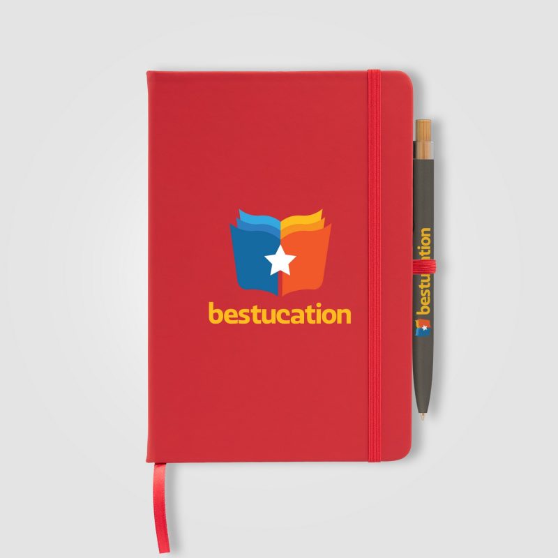 Custom Wilde Recycled Hard Cover Journal & Pen Set – A5 - 4