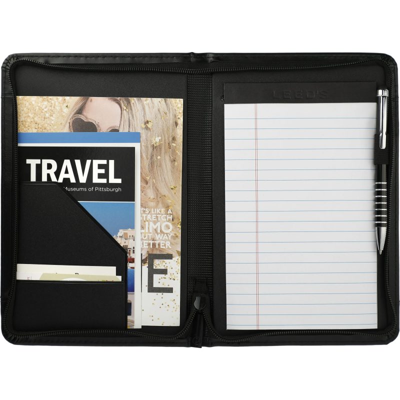 Custom Windsor Impressions Jr. Zippered Padfolio with FSC® Mix Paper - 5