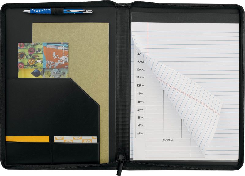 Custom Windsor Impressions Zippered Padfolio with FSC® Mix Paper - 7