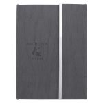 Custom Woodgrain Padfolio With Sticky Notes And Flags - 2