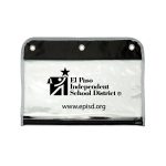 Custom Zippered Portfolio Pouch W/Three Holes - 3