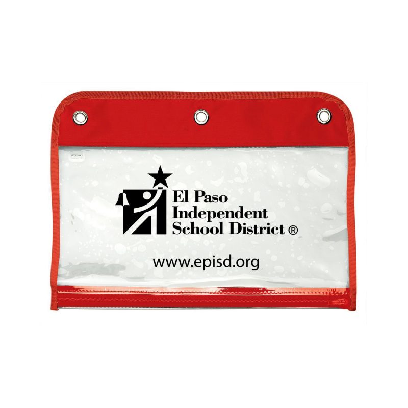 Custom Zippered Portfolio Pouch W/Three Holes - 5