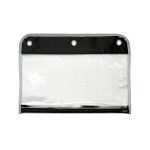 Custom Zippered Portfolio Pouch W/Three Holes - 6