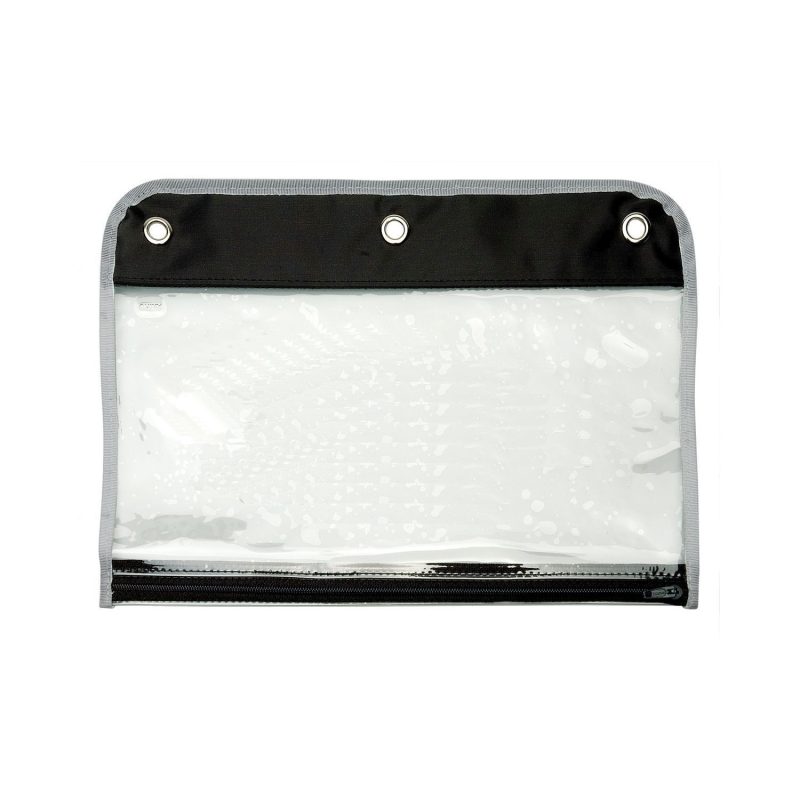 Custom Zippered Portfolio Pouch W/Three Holes - 6