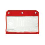Custom Zippered Portfolio Pouch W/Three Holes - 8